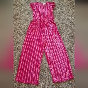 Pink Striped Jumpsuit